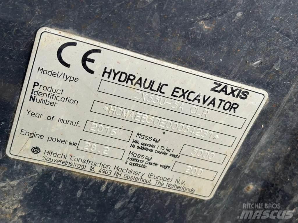 Hitachi ZX55U-5A Mini rýpadlá < 7t