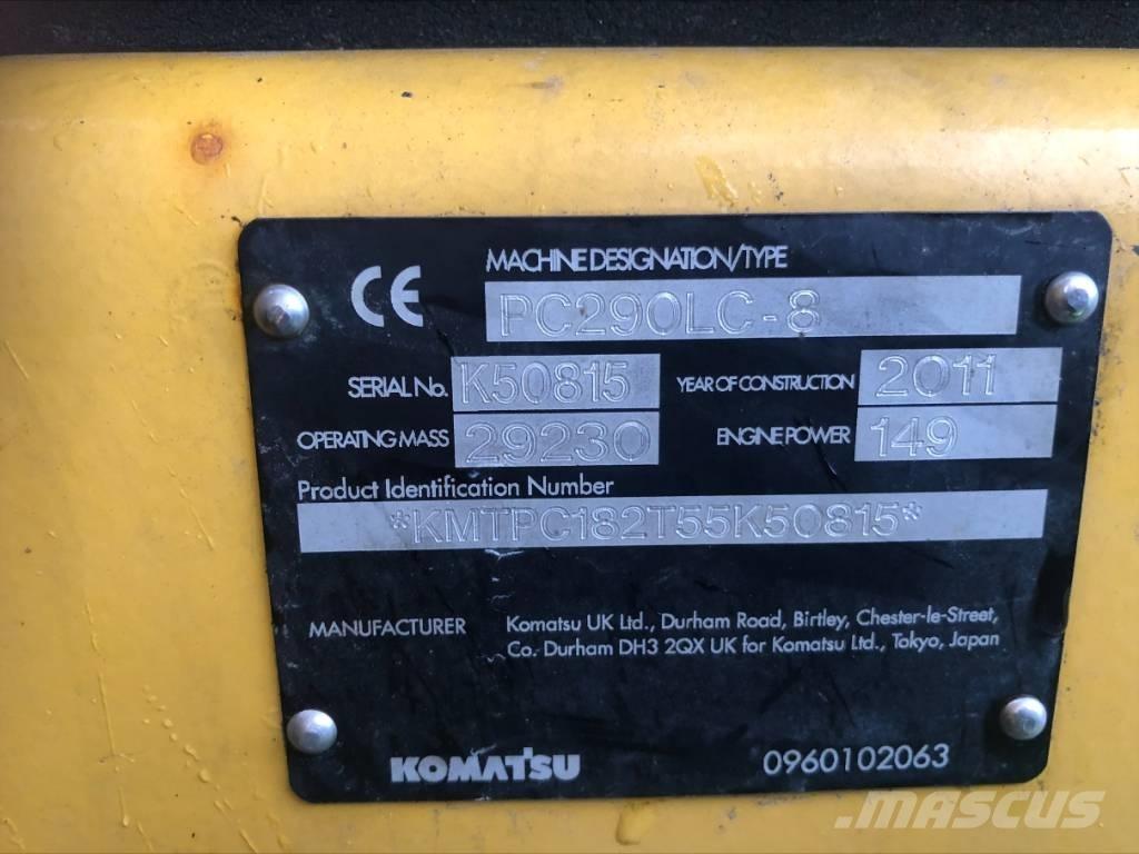 Komatsu PC 290 LC-8 Pásové rýpadlá