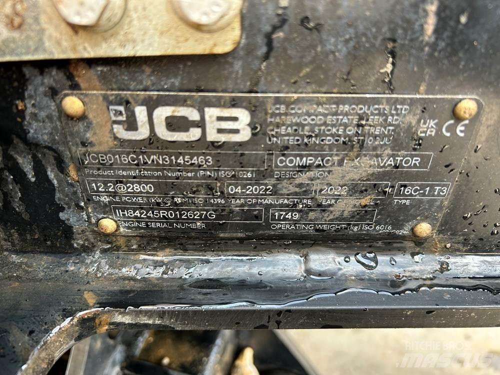 JCB 16C-1 Mini rýpadlá < 7t