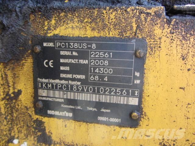 Komatsu PC 138-8 US Pásové rýpadlá
