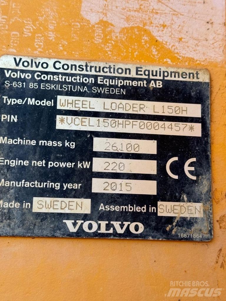 Volvo L 150 H Kolesové nakladače
