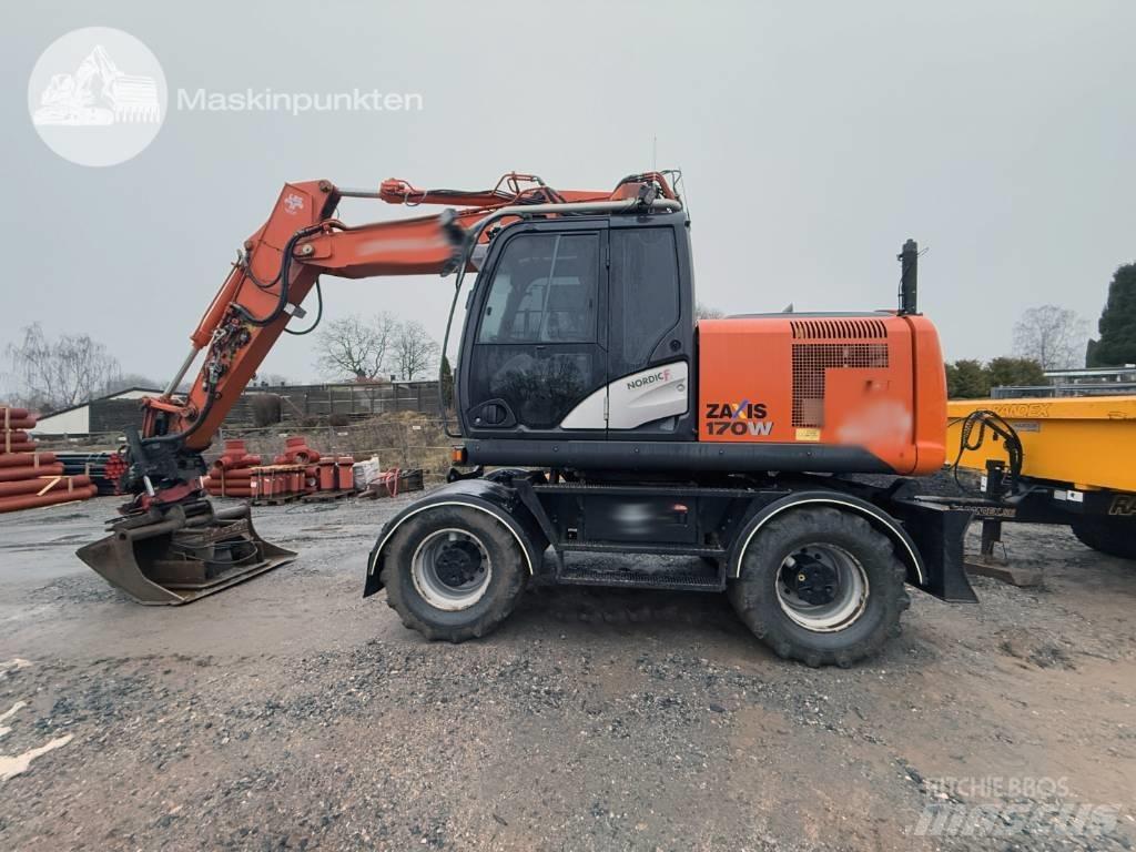 Hitachi ZX 170 W-5 B Kolesové rýpadlá