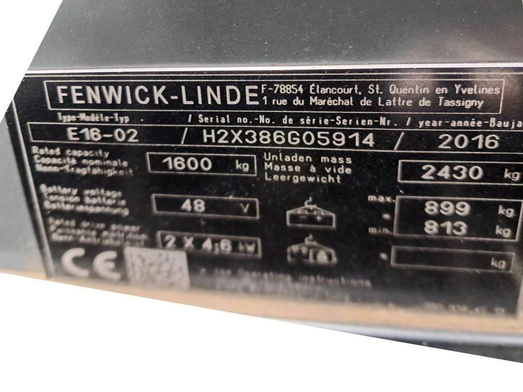 Linde E16-02 Akumulátorové vozíky