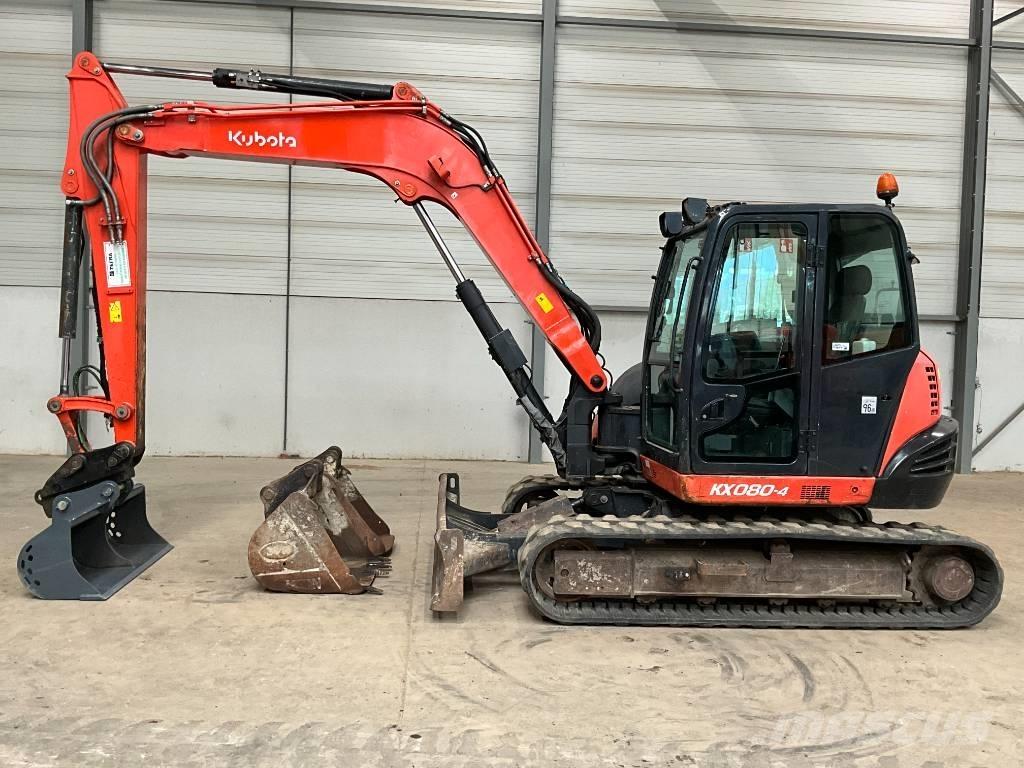 Kubota KX 080-4 Midi rýpadlá 7 t - 12 t