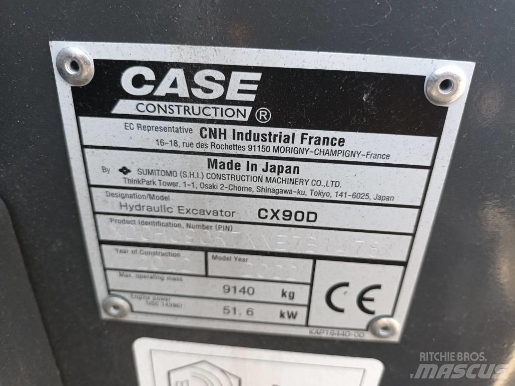 CASE CX 90 D Midi rýpadlá 7 t - 12 t