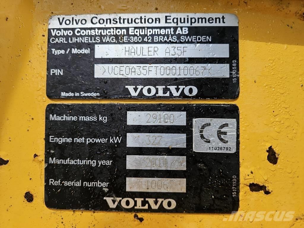 Volvo A 35 F Kĺbové nákladné autá