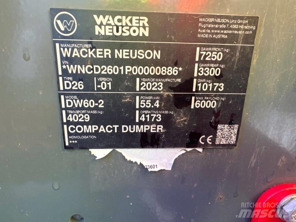 Wacker Neuson DW60-2 Stavebné sklápače