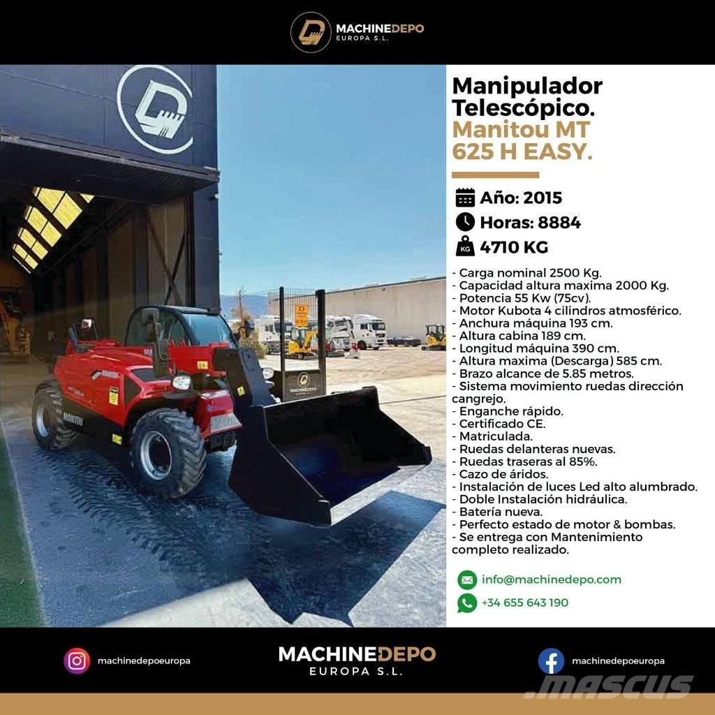 Manitou MT 625 H Teleskopické manipulátory