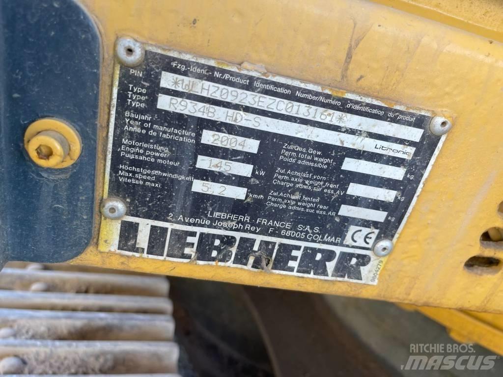 Liebherr R 934 B Pásové rýpadlá