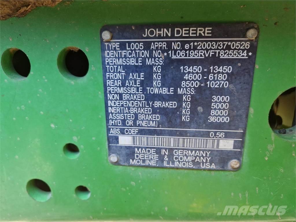 John Deere 6195R Traktory