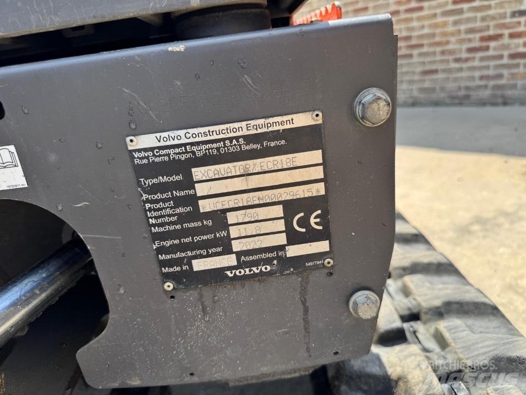 Volvo ECR 18 E Mini rýpadlá < 7t