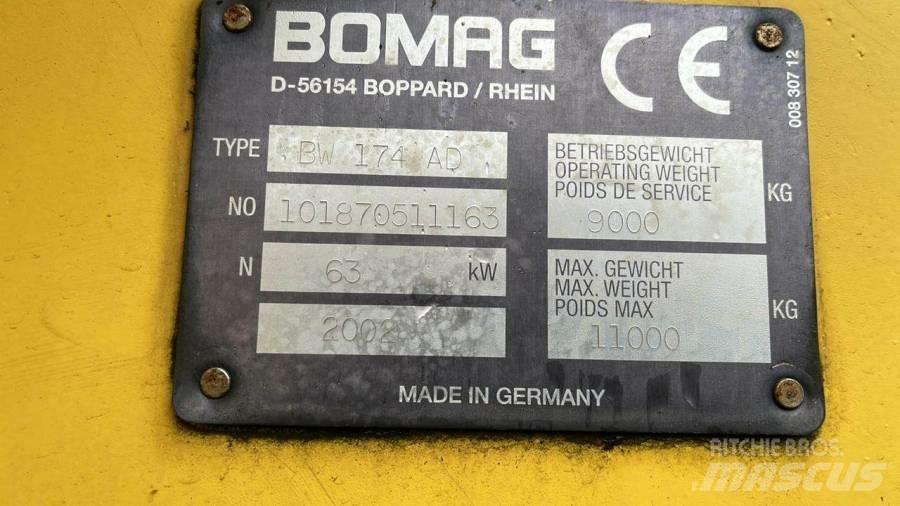 Bomag BW174 AD Tandemové valce