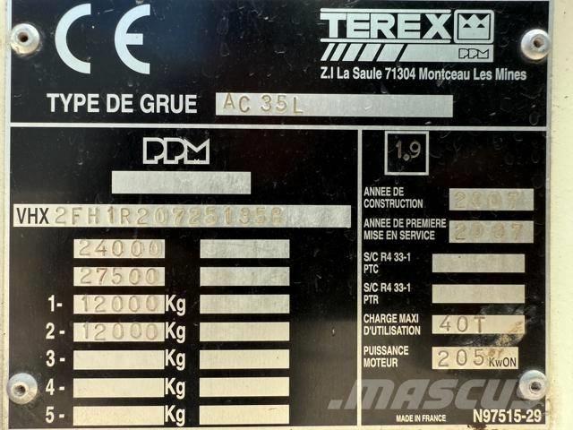 Terex AC 35 L Univerzálne terénne žeriavy