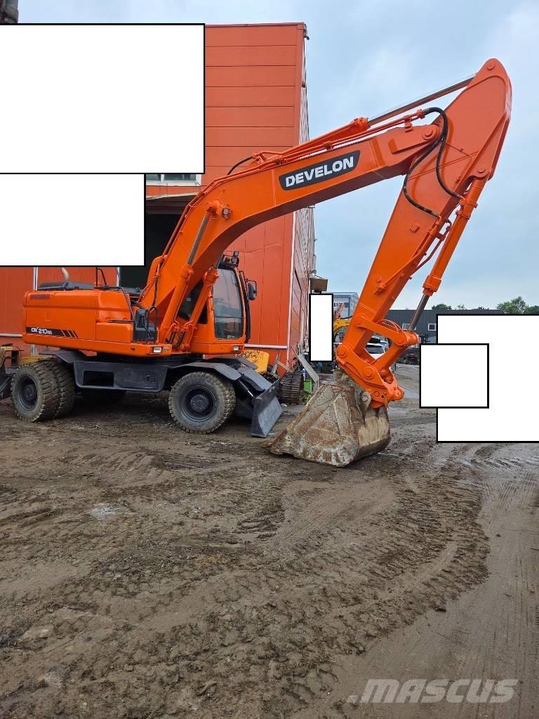 Doosan DX 210 W Kolesové rýpadlá