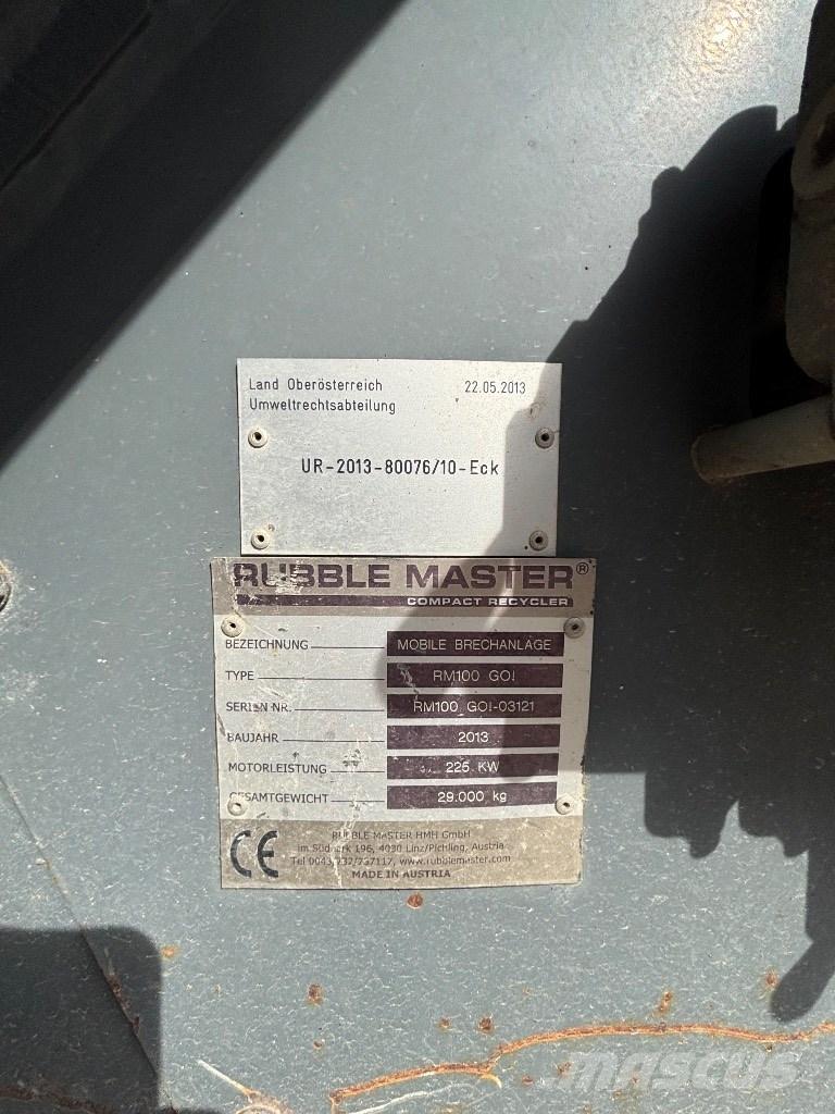 Rubble Master RM 100 Mobilné drviče