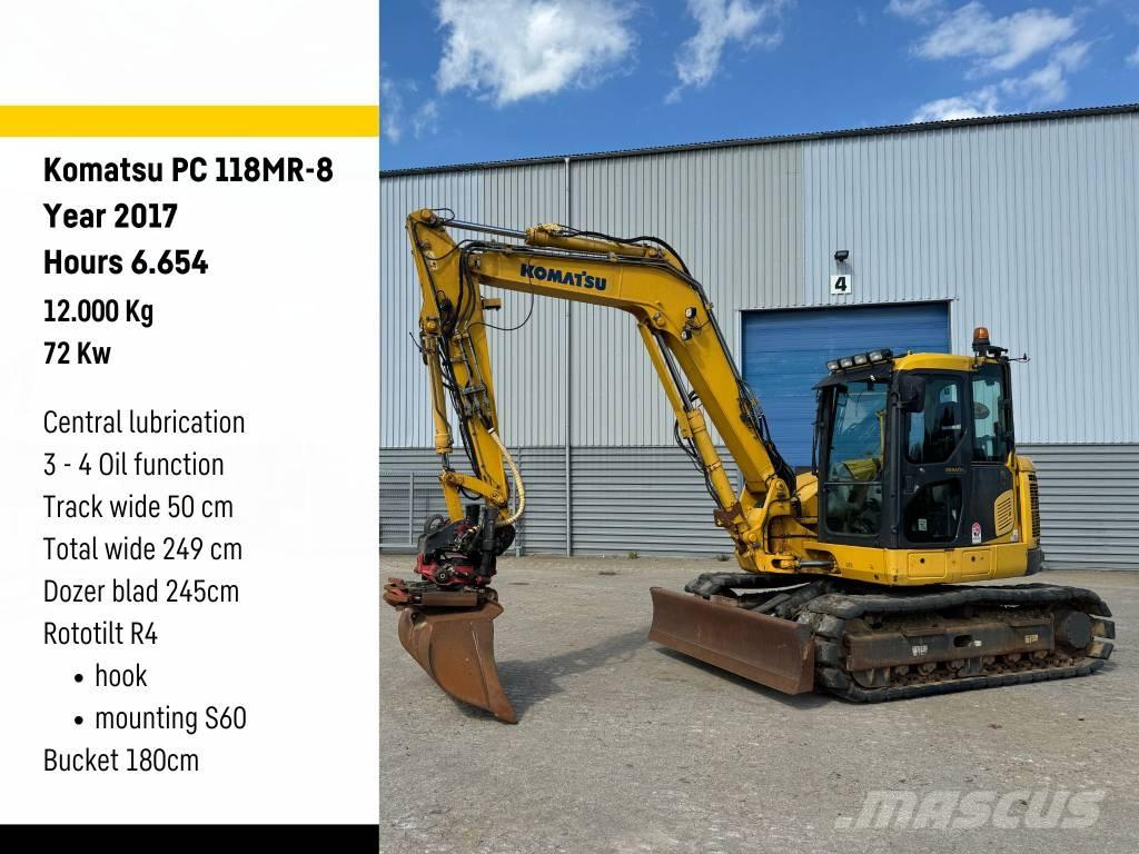 Komatsu PC 118 MR-8 Pásové rýpadlá