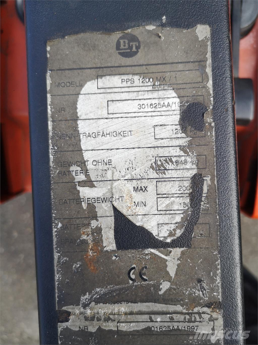 BT PPS 1200 MX/1 Samohybné vozíky