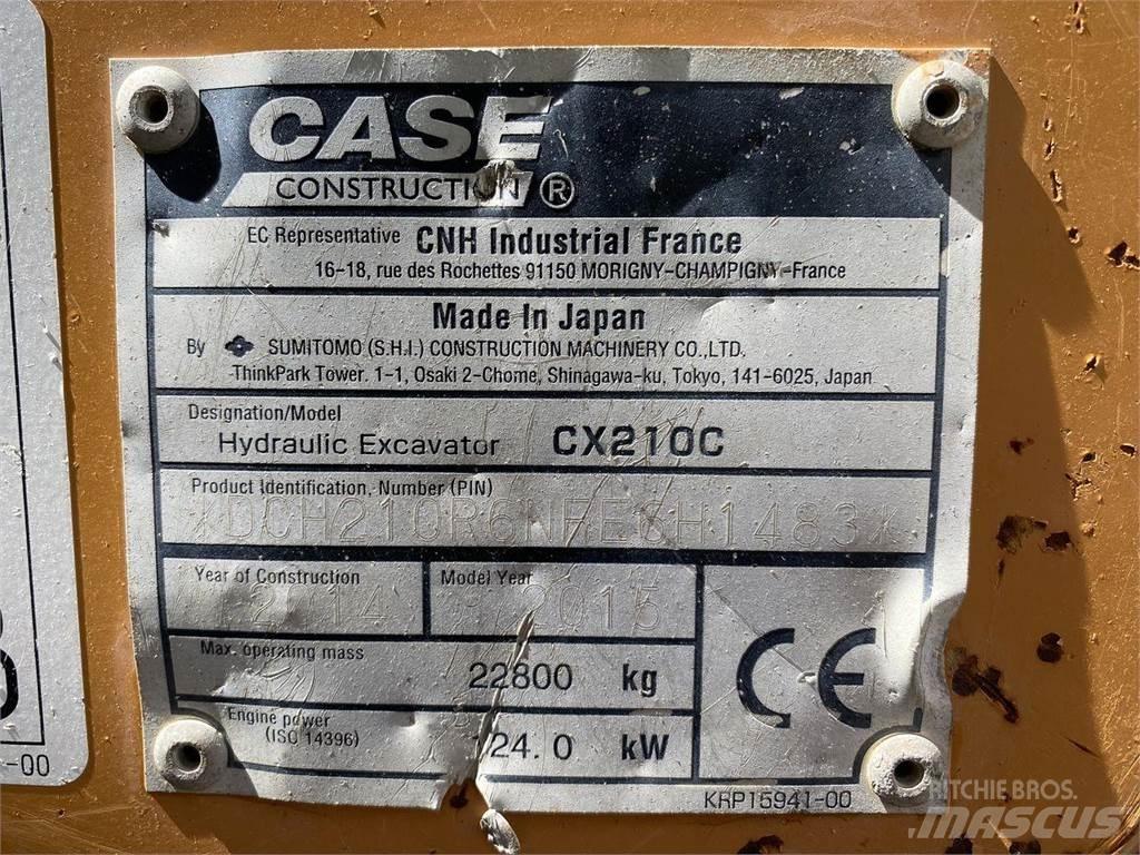 CASE CX210 Pásové rýpadlá