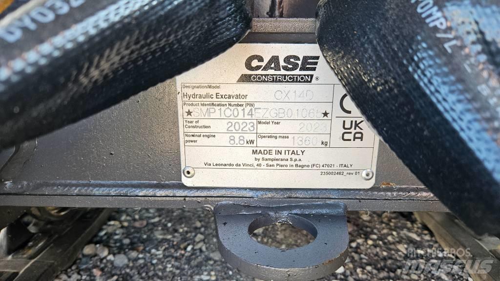 CASE CX14D Mini rýpadlá < 7t