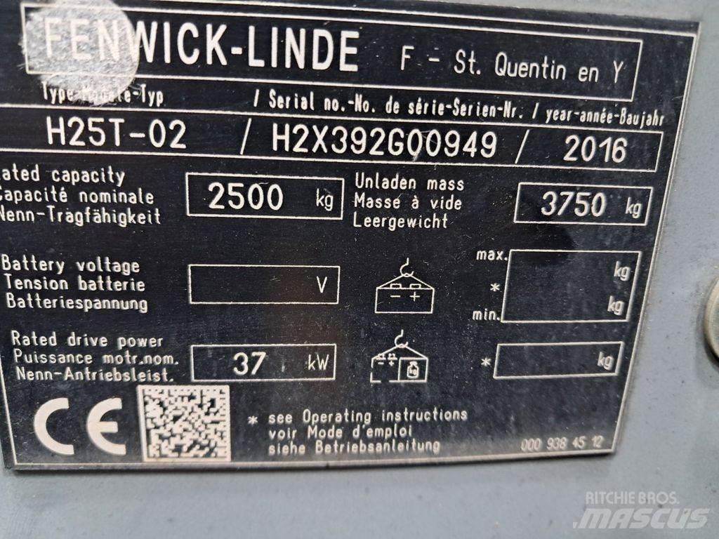 Linde H25T-02 LPG vozíky
