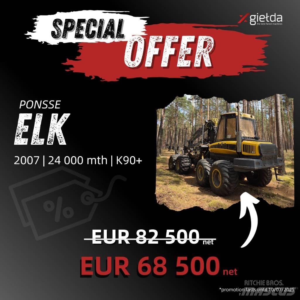 Ponsse Elk Lesné traktory