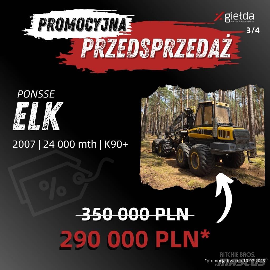 Ponsse Elk Lesné traktory
