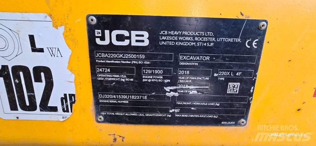 JCB 220 XL 4F Pásové rýpadlá