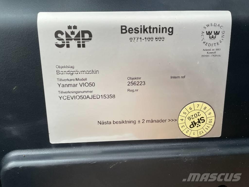 Yanmar Vio 50 Mini rýpadlá < 7t