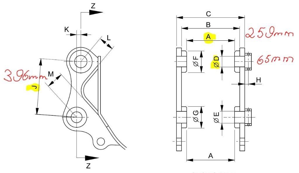 PMC HPB127_HX140 Lopaty