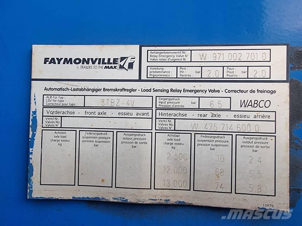 Faymonville STBZ-6VA Ramenové kontajnerové návesy