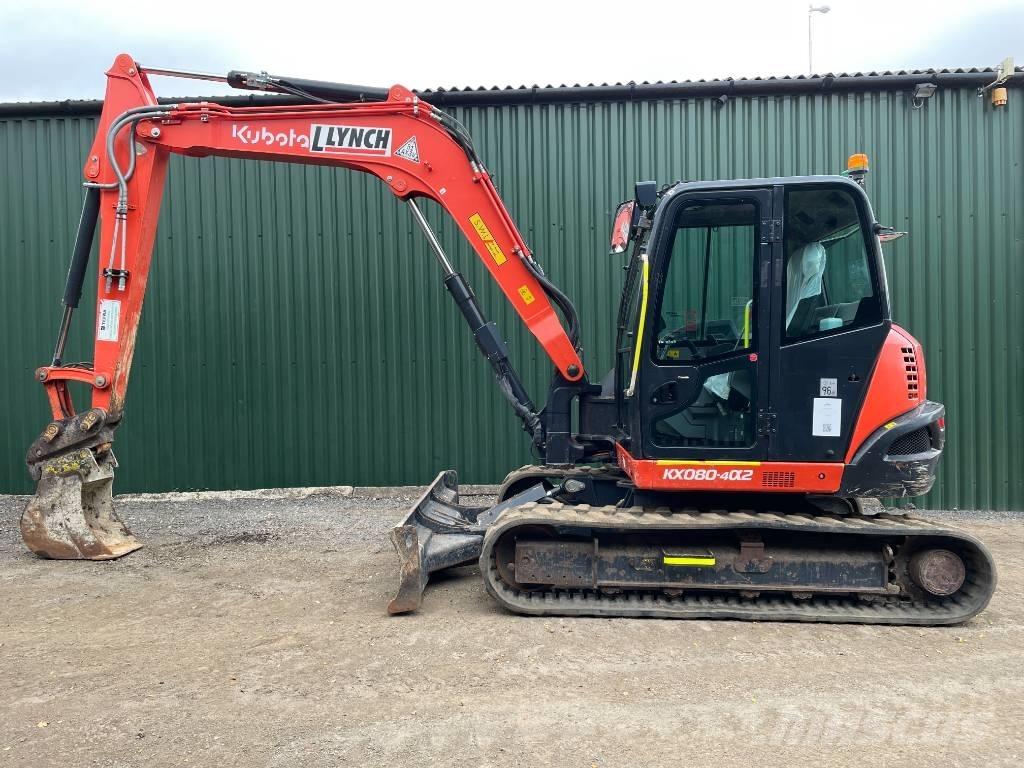 Kubota KX 080 Midi rýpadlá 7 t - 12 t