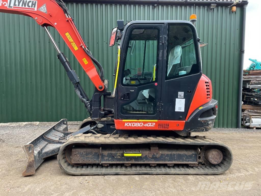 Kubota KX 080 Midi rýpadlá 7 t - 12 t