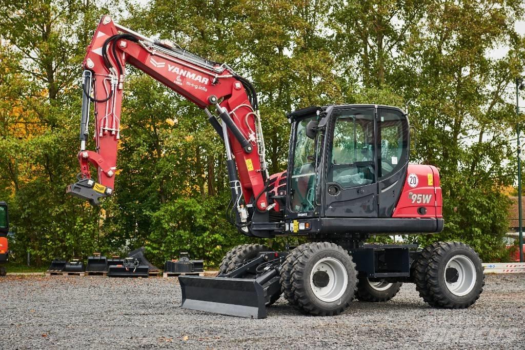 Yanmar B95W Kolesové rýpadlá