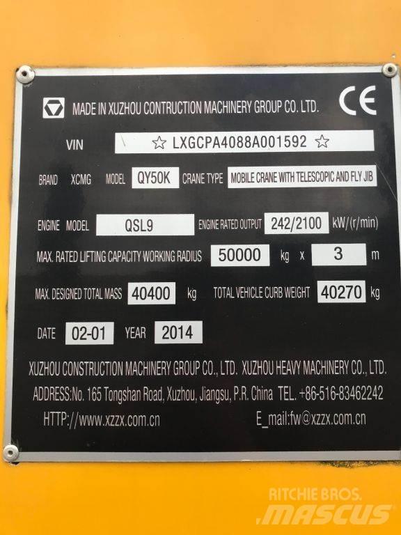 XCMG QY50K UNUSED Univerzálne terénne žeriavy