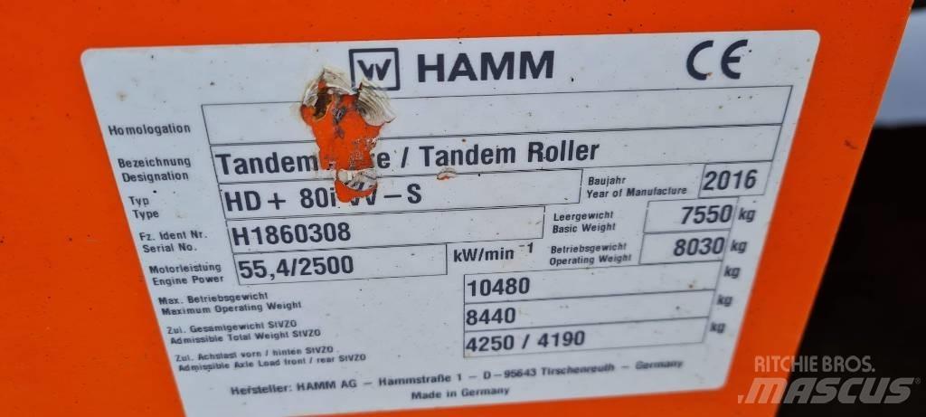 Hamm HD+ 80 i VV-S Tandemové valce