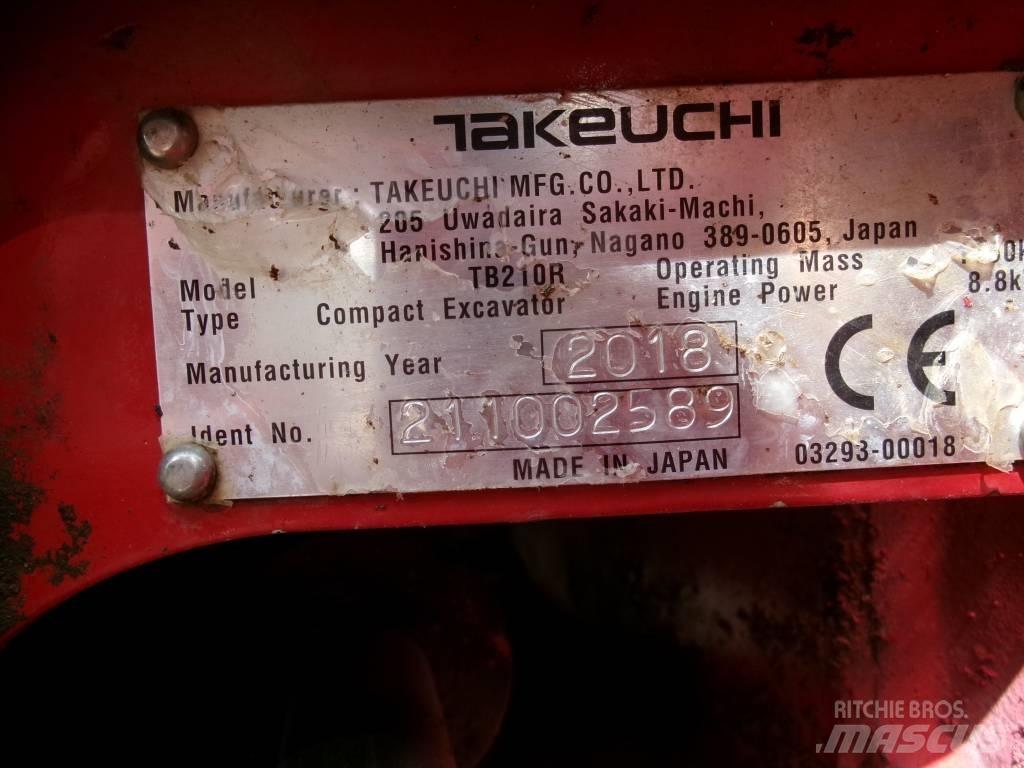 Takeuchi TB 210 R Mini rýpadlá < 7t