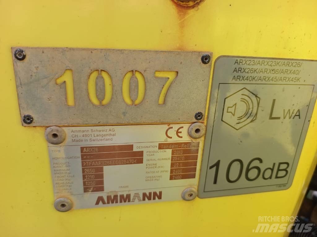 Ammann ARX 26 Tandemové valce