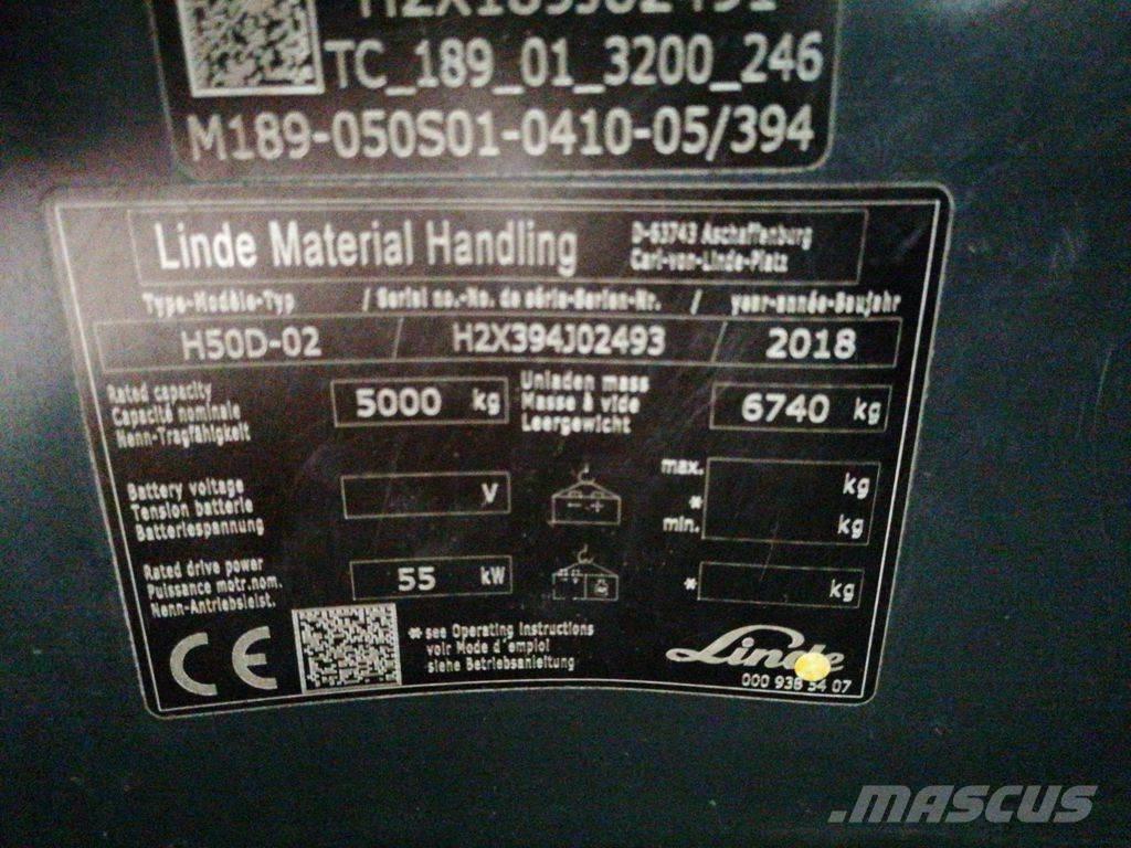 Linde H50D-02 Dieselové vozíky