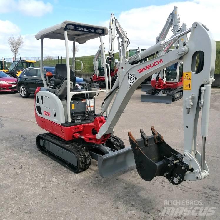 Takeuchi TB216 Mini rýpadlá < 7t