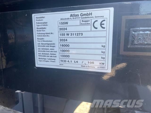 Atlas 155 W Kolesové rýpadlá