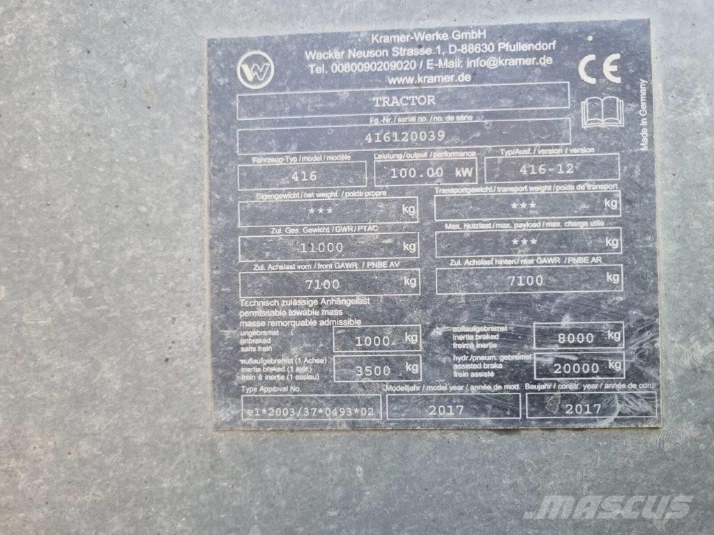 Kramer KT 447 Teleskopické manipulátory