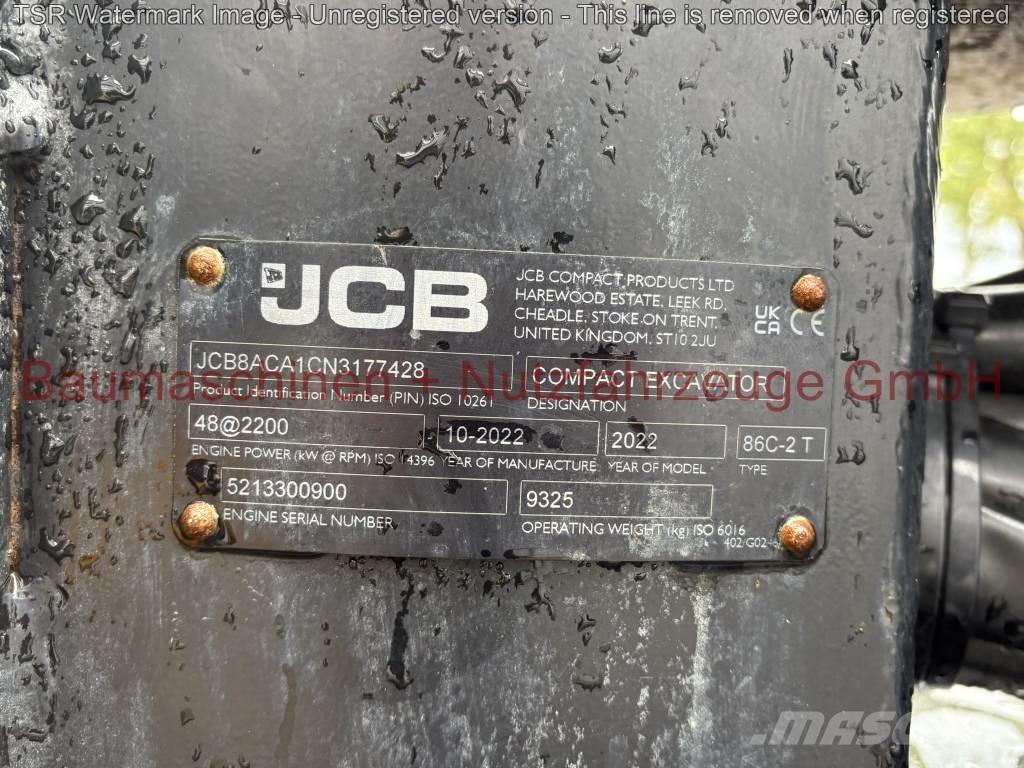 JCB 86C-2 TAB -Demo- Midi rýpadlá 7 t - 12 t