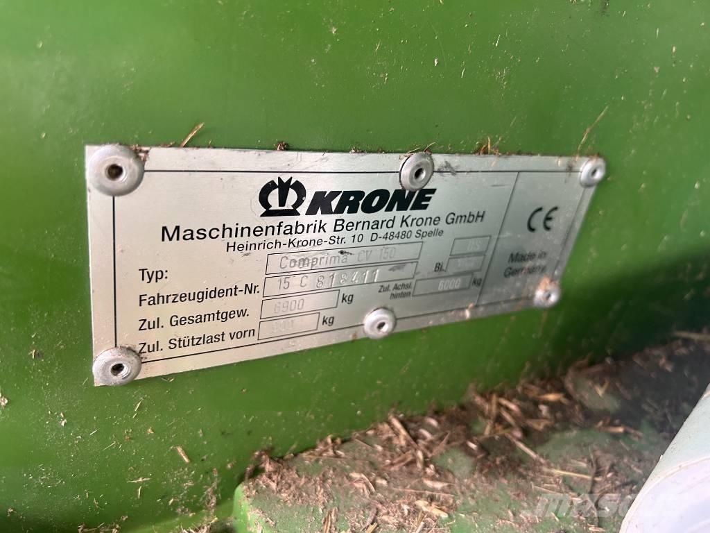 Krone CV150XC Lisy na okrúhle balíky