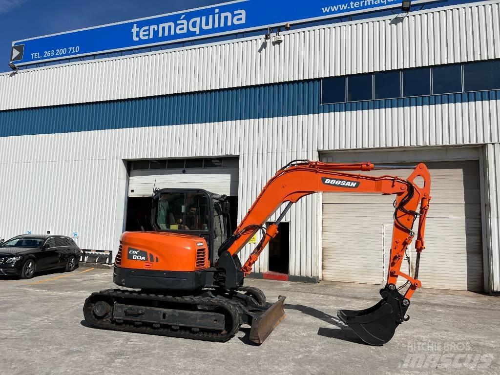 Doosan DX 80 R Midi rýpadlá 7 t - 12 t
