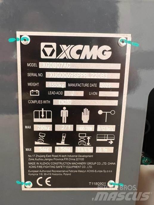 XCMG XG0807AC Nožnicové zdvíhacie plošiny