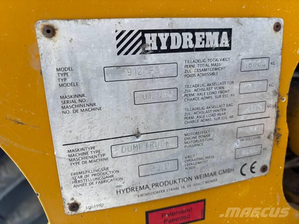 Hydrema 912 FS Kĺbové nákladné autá