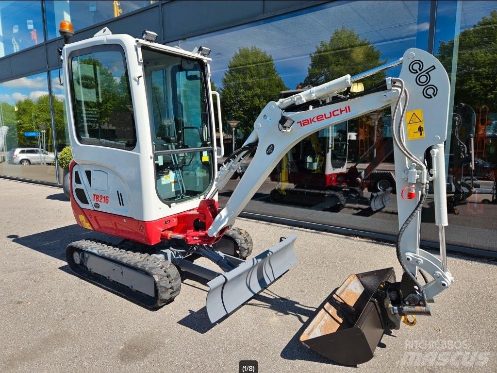 Takeuchi TB 216 Mini rýpadlá < 7t