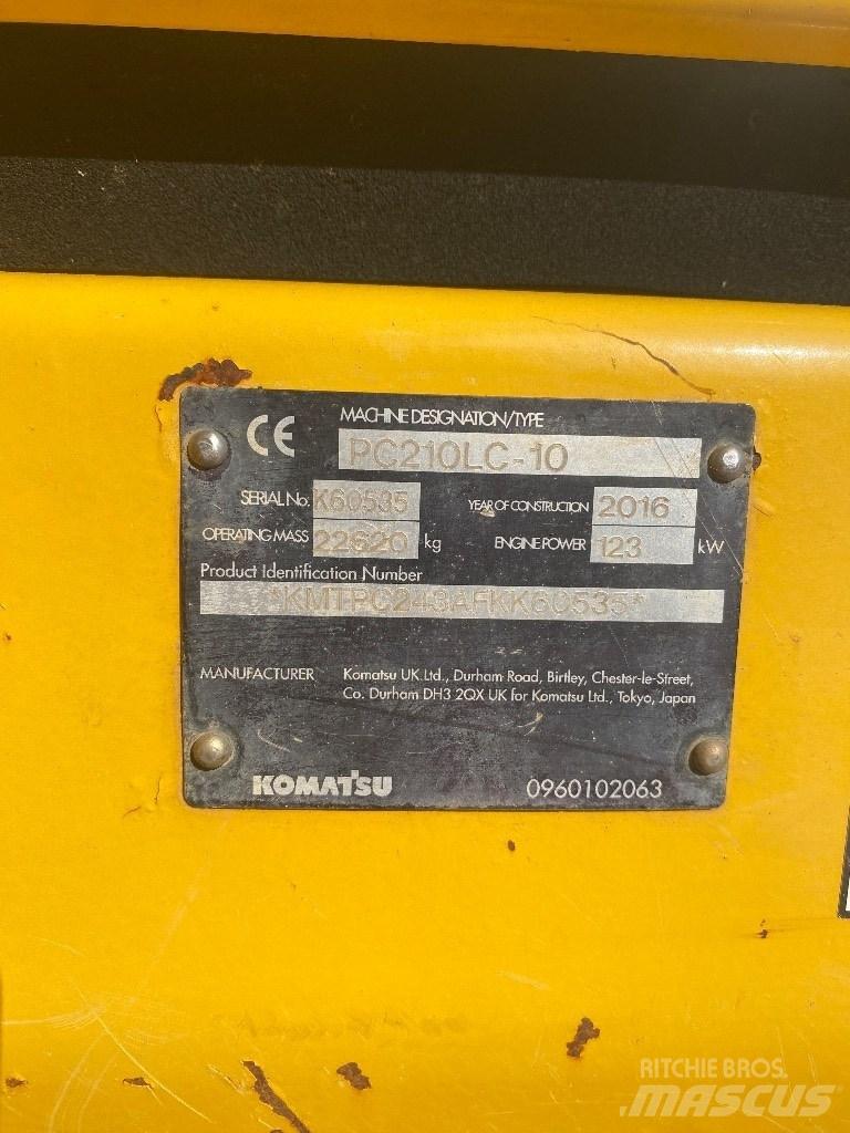 Komatsu PC 210 LC-10 Pásové rýpadlá