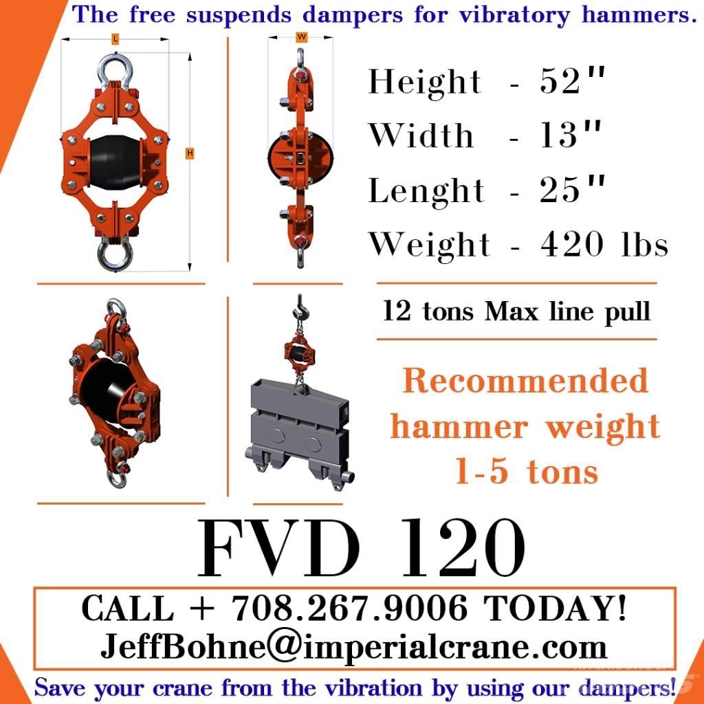  Finaros FVD 120 Hydraulické baranidlá na zatĺkanie pilotov