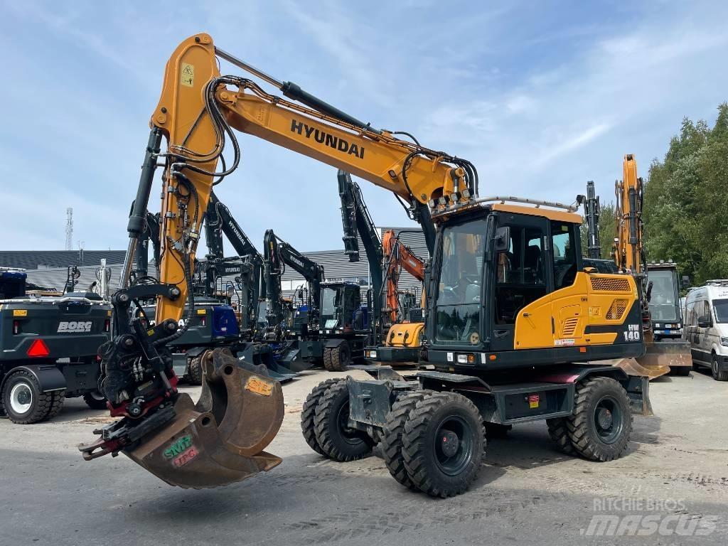 Hyundai HW140 Kolesové rýpadlá